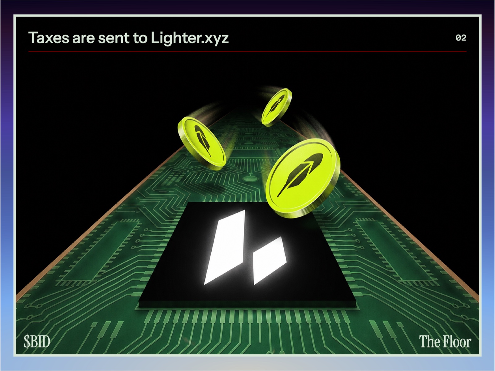 Step 02 — Taxes are sent to Lighter.xyz