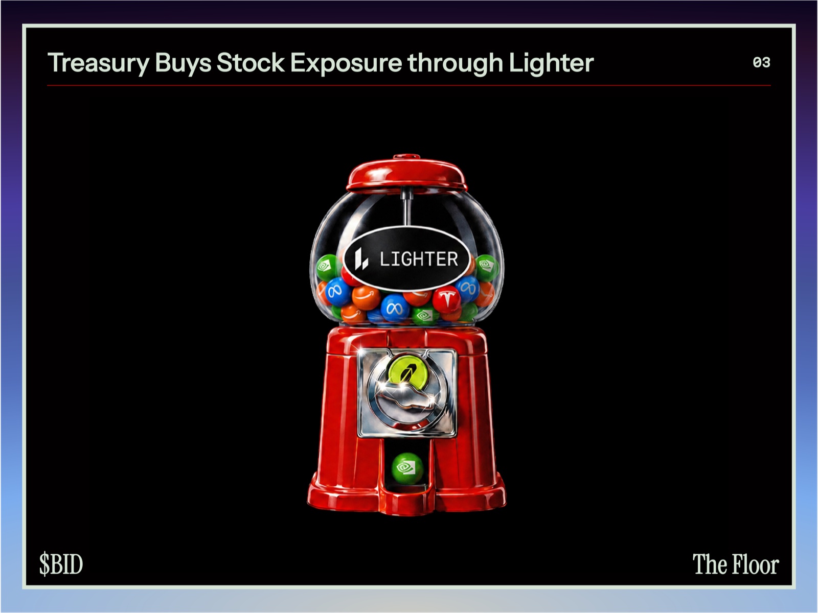 Step 03 — Treasury buys stock exposure through Lighter